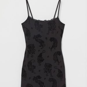 Black tiger dress NWOT